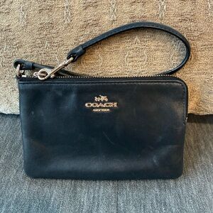 Coach Dark Blue Wristlet G1580 64755B